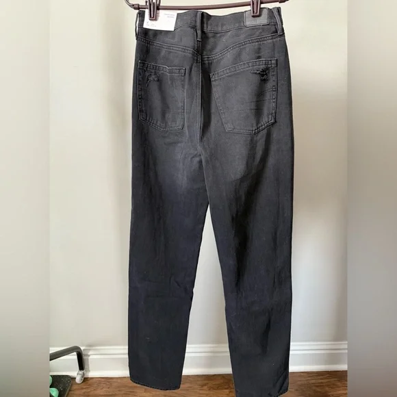 (TALL) NWT Black American Eagle 90s Highest Rise Boyfriend Jean - Picture 4 of 5